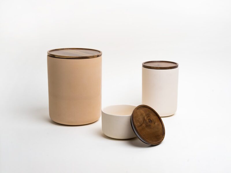 Stoneware canisters